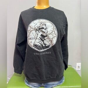 NKLS Black Graphic Men's Sweater